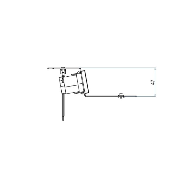 Produktbild UBD 165 179  -  Steckdoseneinsatz für 2 FLF inkl. 1x 4xT13, weiss